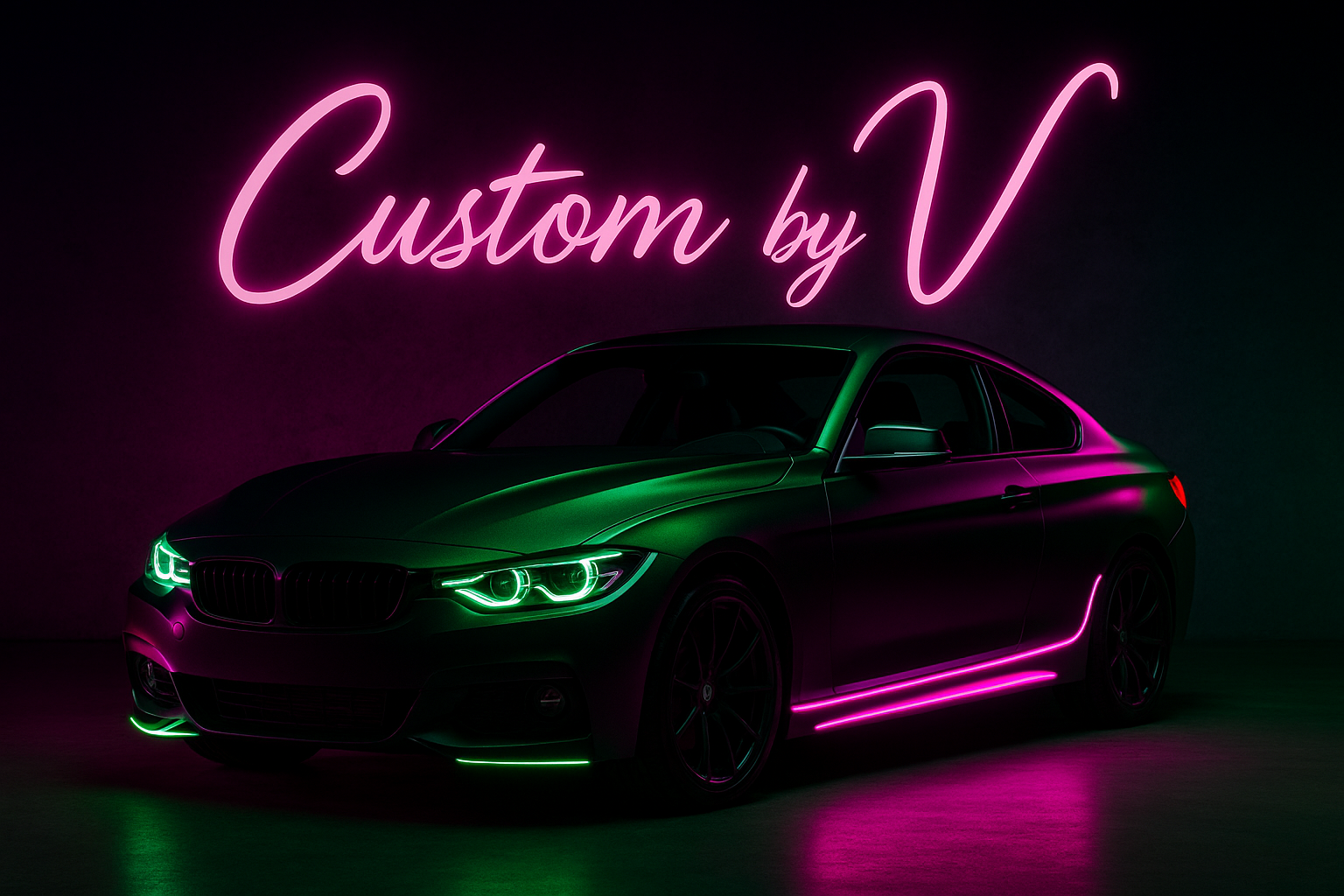 Vinyl wrapped car